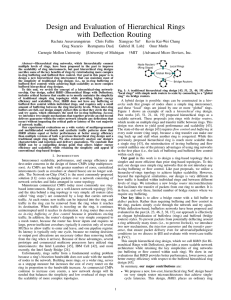 Design and Evaluation of Hierarchical Rings with Deflection Routing