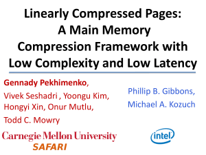 Linearly Compressed Pages: A Main Memory Compression Framework with