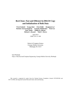 RowClone: Fast and Efficient In-DRAM Copy and Initialization of Bulk Data