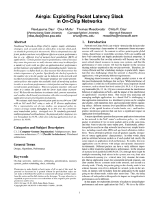 Aérgia: Exploiting Packet Latency Slack in On-Chip Networks