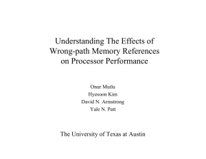 Understanding The Effects of Wrong-path Memory References on Processor Performance