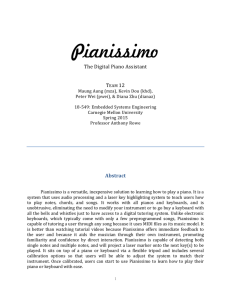 Pianissimo  The Digital Piano Assistant T