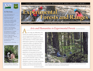 Forests and Ranges In This Issue