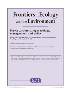 Frontiers Ecology Environment in