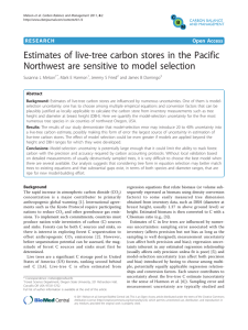 Estimates of live-tree carbon stores in the Pacific Open Access