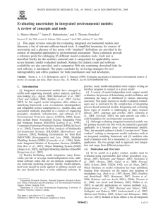 Evaluating uncertainty in integrated environmental models: