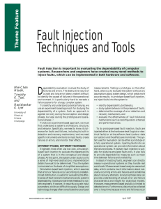 Fault Injection Techniques and Tools