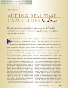to Java Adding Real-Time Capabilities Kelvin Nilsen