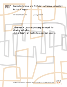 Cabernet: A Content Delivery Network for Moving Vehicles Technical Report