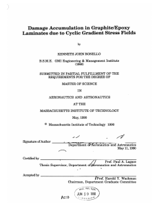 Damage  Accumulation  in Graphite/Epoxy by