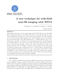 A new technique for wide-field near-IR imaging with WFC3 A