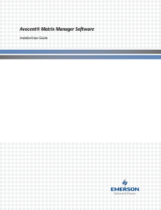 Avocent® Matrix Manager Software Installer/User Guide