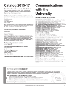 Catalog 2015-17 Communications with the