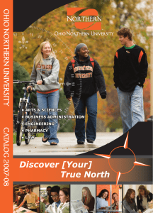 Discover [Your] True North OHIO NOR THERN UNIVER