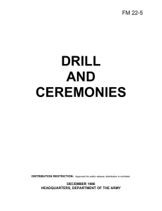 DRILL AND CEREMONIES