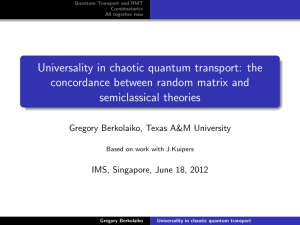 Universality in chaotic quantum transport: the concordance between random matrix and