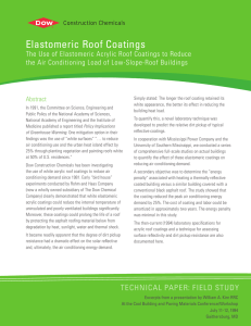 Elastomeric Roof Coatings