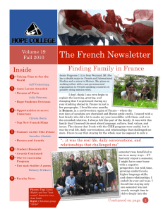 The French Newsletter Inside Finding Family in France Volume 19