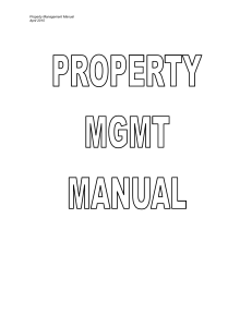 Property Management Manual April 2015