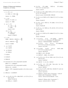 Chapter F, Page 1 13. N=5*12; PV=-2000; PMT=0;