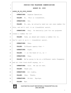 STATION FIRE TELEPHONE COMMUNICATIONS AUGUST 28, 2009 c2626_28_08_2009_055920