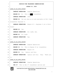 STATION FIRE TELEPHONE COMMUNICATIONS AUGUST 30, 2009 c2626_30_08_2009_055929