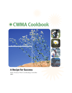 CWMA Cookbook