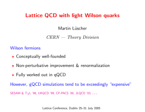 Lattice QCD with light Wilson quarks