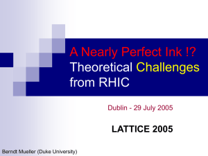 A Nearly Perfect Ink !? Theoretical from RHIC Challenges