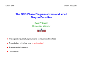 The QCD Phase Diagram at zero and small Baryon Densities Owe Philipsen