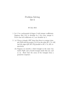Problem Solving Set 6
