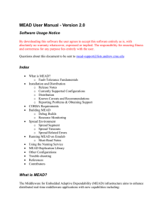 MEAD User Manual - Version 2.0 Software Usage Notice