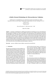 A Buffer-Oriented Methodology for Microarchitecture Validation