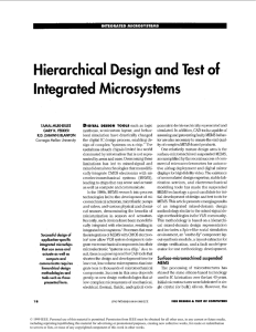 and of Hierarchical Design Test