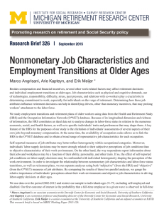 Nonmonetary Job Characteristics and Employment Transitions at Older Ages