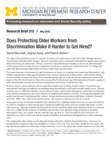 Does Protecting Older Workers from Research Brief 315   |