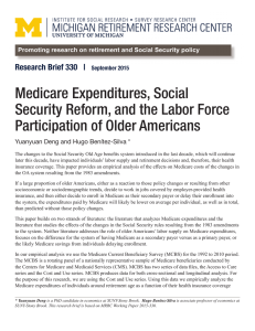 Medicare Expenditures, Social Security Reform, and the Labor Force