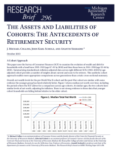 The Assets and Liabilities of Cohorts: The Antecedents of Retirement Security