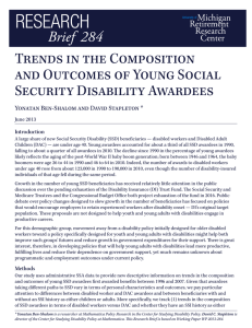 Trends in the Composition and Outcomes of Young Social Security Disability Awardees