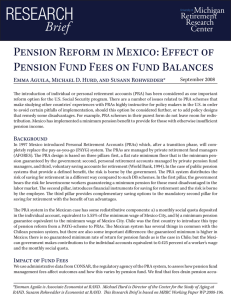 RESEARCH Brief Pension Reform in Mexico: Effect of