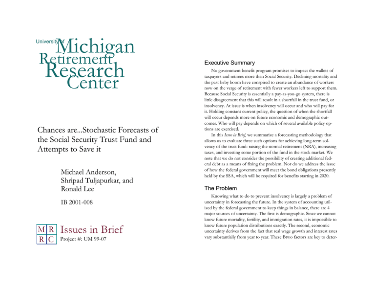 Research Michigan Center Retirement