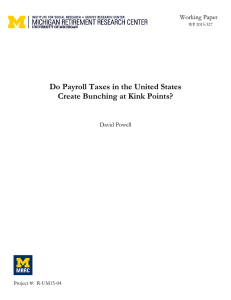 Do Payroll Taxes in the United States Working Paper David Powell