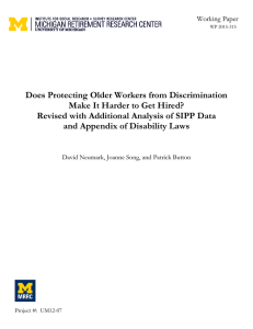 Does Protecting Older Workers from Discrimination