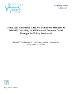 Is the 2010 Affordable Care Act Minimum Standard to