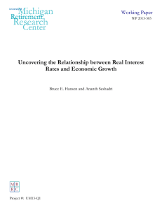 Uncovering the Relationship between Real Interest Rates and Economic Growth Working Paper