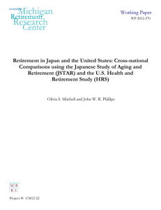 Retirement in Japan and the United States: Cross-national