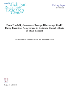 Does Disability Insurance Receipt Discourage Work?