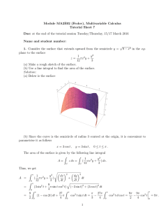 Module MA2E02 (Frolov), Multivariable Calculus Tutorial Sheet 7