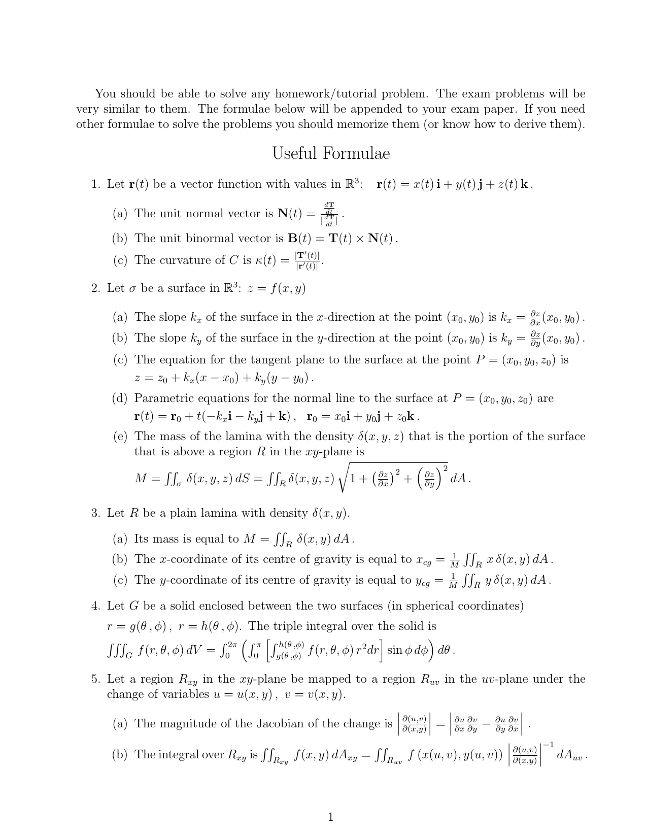 You Should Be Able To Solve Any Homework Tutorial Problem The Very Similar To Them The Formulae Below Will Be Appended
