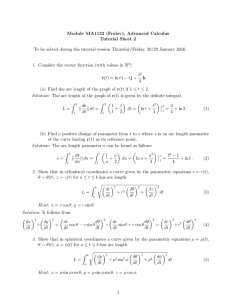 Module MA1132 (Frolov), Advanced Calculus Tutorial Sheet 2